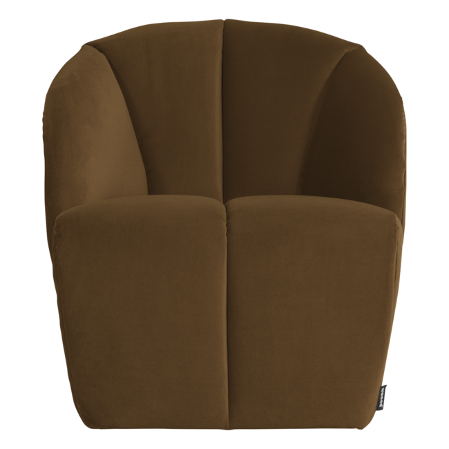 Woood Mojo Draaifauteuil Velvet Honinggeel [FSC]