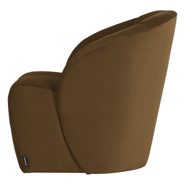 Woood Mojo Draaifauteuil Velvet Honinggeel [FSC]