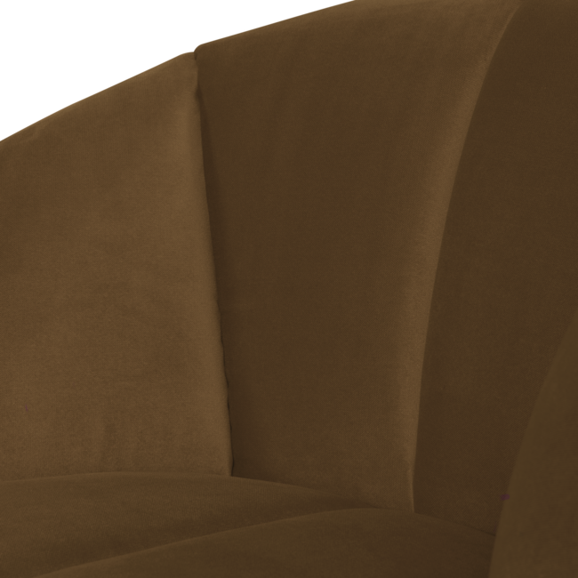 Woood Mojo Draaifauteuil Velvet Honinggeel [FSC]