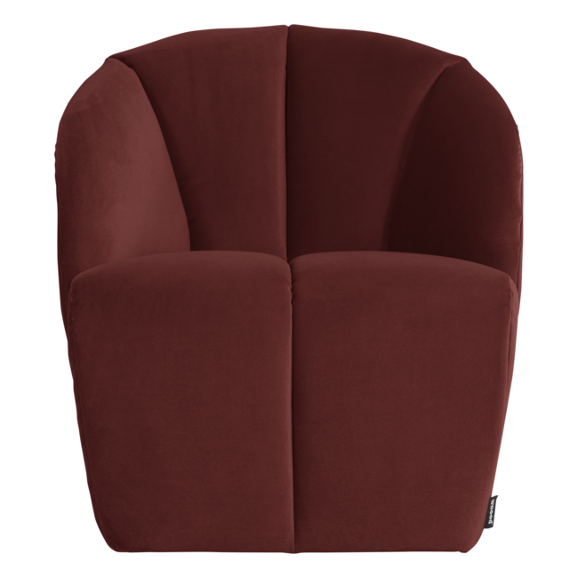 Woood Mojo Draaifauteuil Velvet Kastanjebruin [FSC]