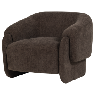 Woood Moru Fauteuil Chenille Donkerbruin [FSC]