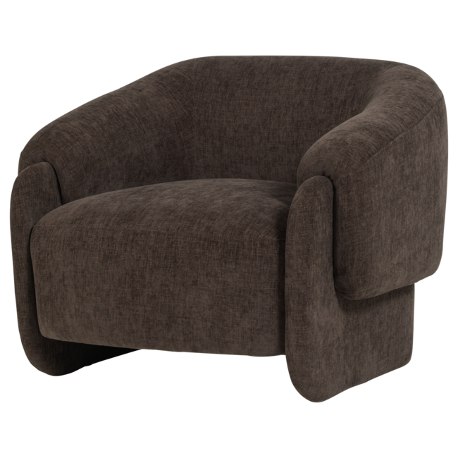 Woood Moru Fauteuil Chenille Donkerbruin [FSC]
