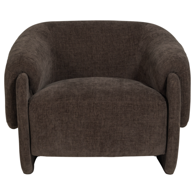 Woood Moru Fauteuil Chenille Donkerbruin [FSC]