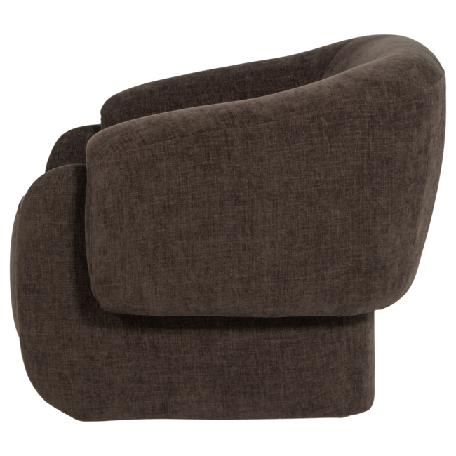 Woood Moru Fauteuil Chenille Donkerbruin [FSC]