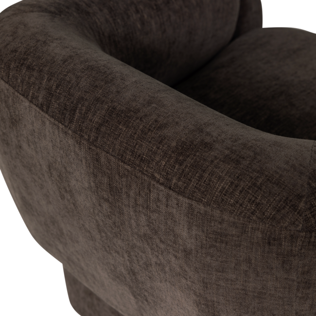 Woood Moru Fauteuil Chenille Donkerbruin [FSC]