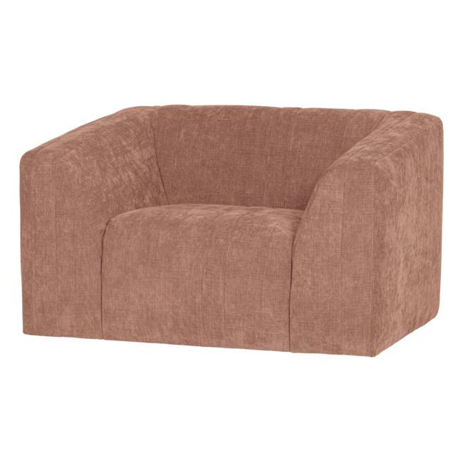 Woood Omaire Fauteuil Chenille Lichtroze [FSC]