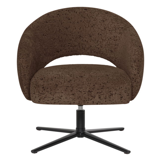 Woood Pico Draaifauteuil Velvet Structuur Bruin [FSC]