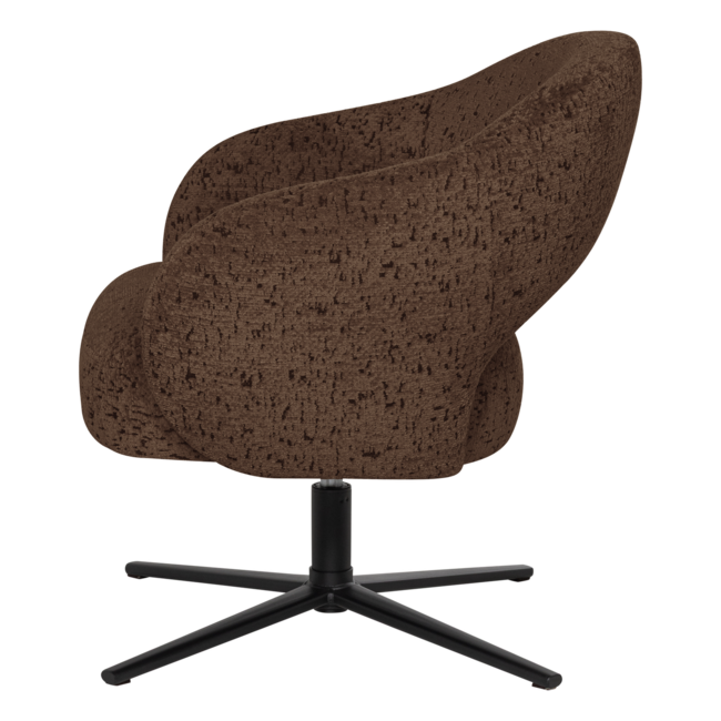 Woood Pico Draaifauteuil Velvet Structuur Bruin [FSC]