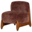 Woood Runi Fauteuil Hout/Velvet Paars/Bruin [FSC]