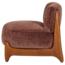 Woood Runi Fauteuil Hout/Velvet Paars/Bruin [FSC]