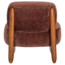 Woood Runi Fauteuil Hout/Velvet Paars/Bruin [FSC]