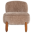 Woood Runi Fauteuil Hout/Velvet Zand [FSC]