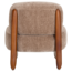 Woood Runi Fauteuil Hout/Velvet Zand [FSC]