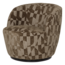 Woood Serra Draaifauteuil Grafisch Patroon Olijfgroen [FSC]
