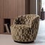 Woood Serra Draaifauteuil Grafisch Patroon Olijfgroen [FSC]