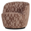 Woood Serra Draaifauteuil Grafisch Patroon Oudroze [FSC]