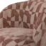 Woood Serra Draaifauteuil Grafisch Patroon Oudroze [FSC]