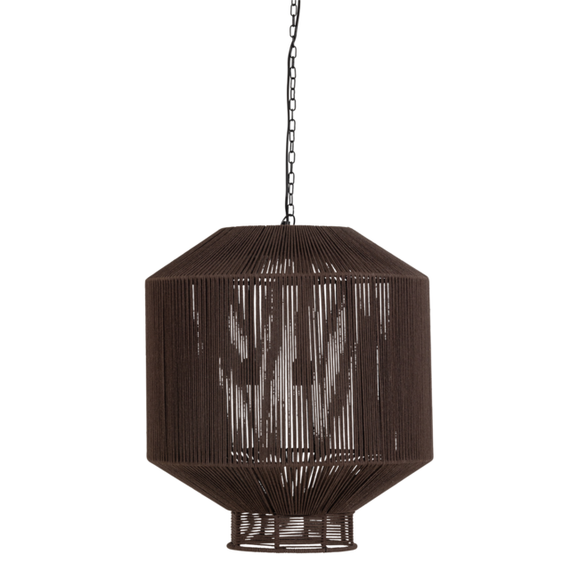 Woood Juro Hanglamp Metaal/Touw Donkerbruin