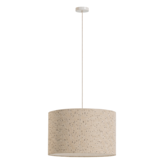 Woood Loft Hanglamp Metaal/Boucle Naturel Met Stippen