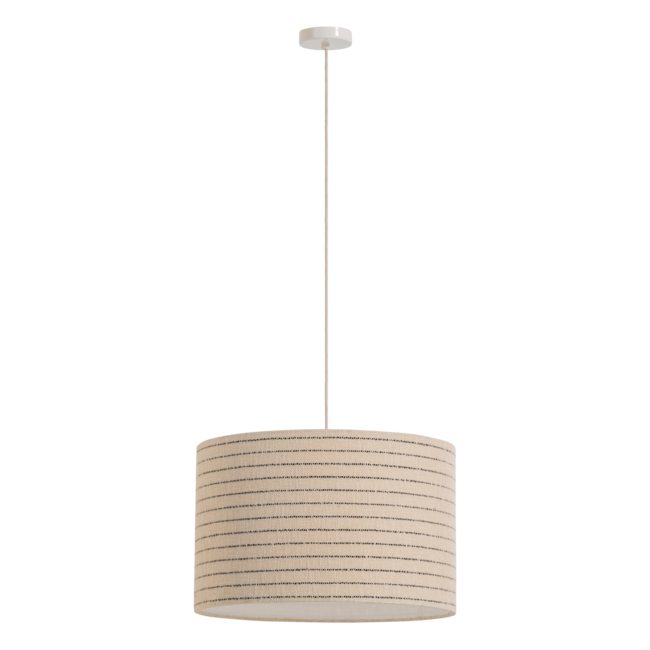 Woood Loft Hanglamp Metaal/Boucle Naturel Met Strepen