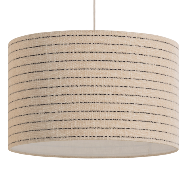 Woood Loft Hanglamp Metaal/Boucle Naturel Met Strepen