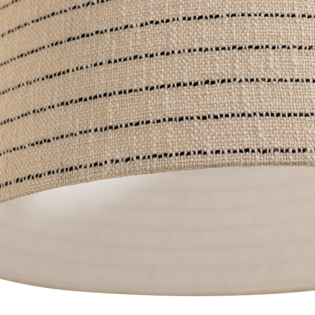 Woood Loft Hanglamp Metaal/Boucle Naturel Met Strepen