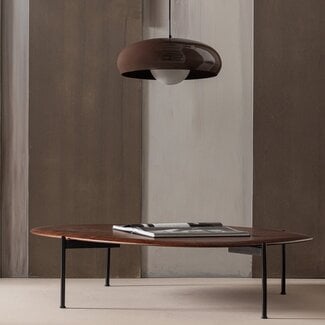 Woood Tivo Hanglamp Rond Metaal Hoogglans Bruin