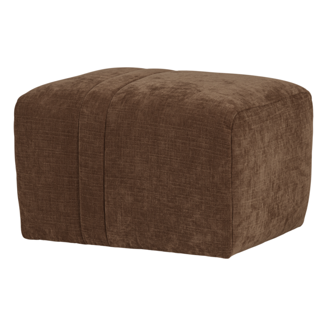 Woood Omaire Hocker Chenille Lichtbruin [FSC]