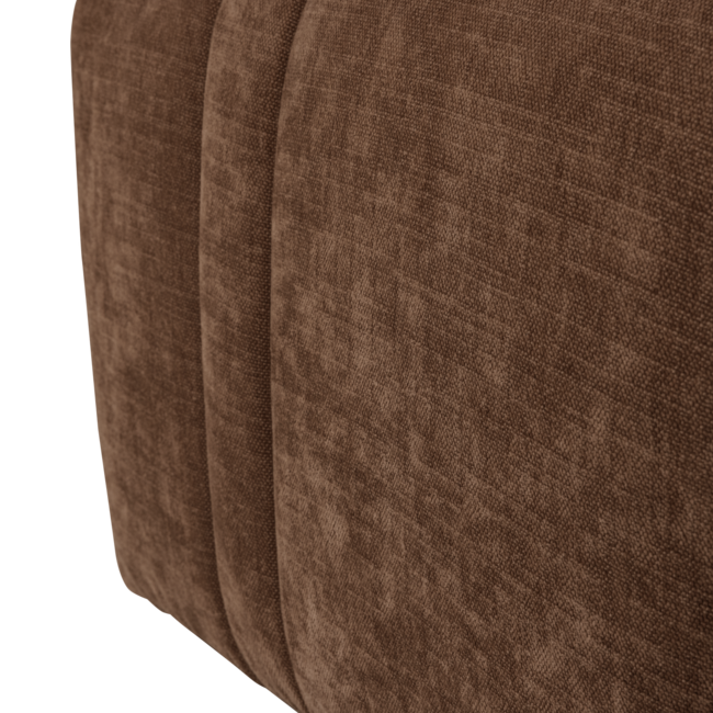 Woood Omaire Hocker Chenille Lichtbruin [FSC]