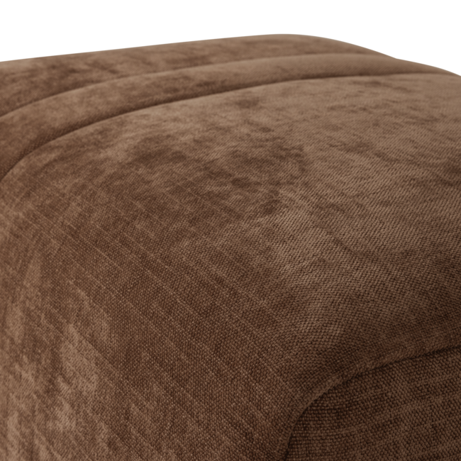 Woood Omaire Hocker Chenille Lichtbruin [FSC]