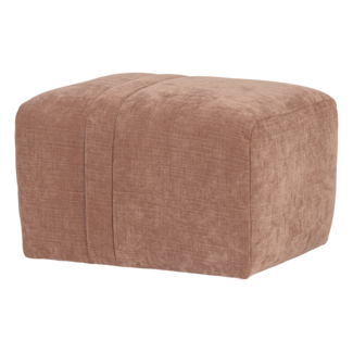 Woood Omaire Hocker Chenille Lichtroze [FSC]