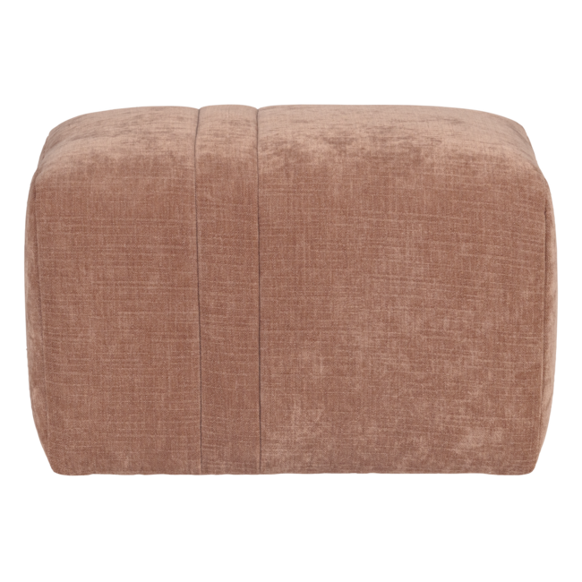Woood Omaire Hocker Chenille Lichtroze [FSC]