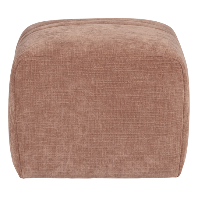 Woood Omaire Hocker Chenille Lichtroze [FSC]