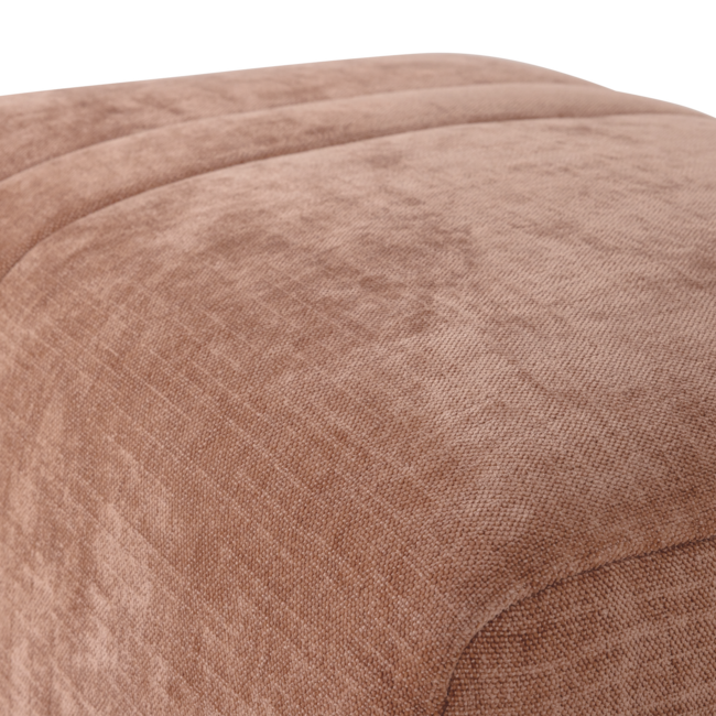 Woood Omaire Hocker Chenille Lichtroze [FSC]