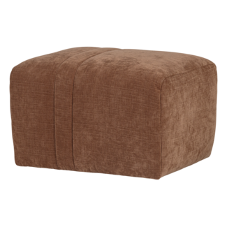 Woood Omaire Hocker Chenille Roestbruin [FSC]