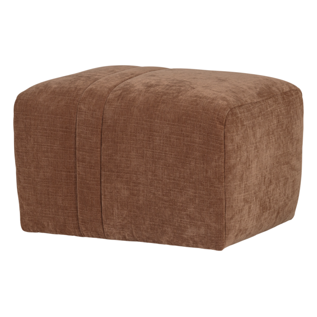 Woood Omaire Hocker Chenille Roestbruin [FSC]