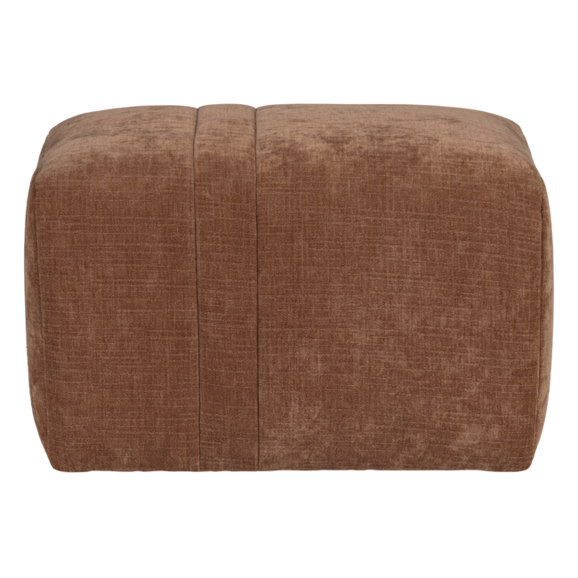 Woood Omaire Hocker Chenille Roestbruin [FSC]