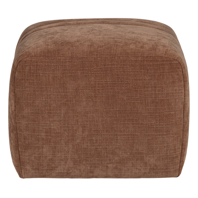 Woood Omaire Hocker Chenille Roestbruin [FSC]