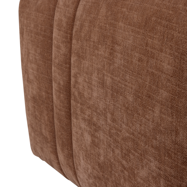 Woood Omaire Hocker Chenille Roestbruin [FSC]