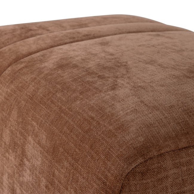 Woood Omaire Hocker Chenille Roestbruin [FSC]
