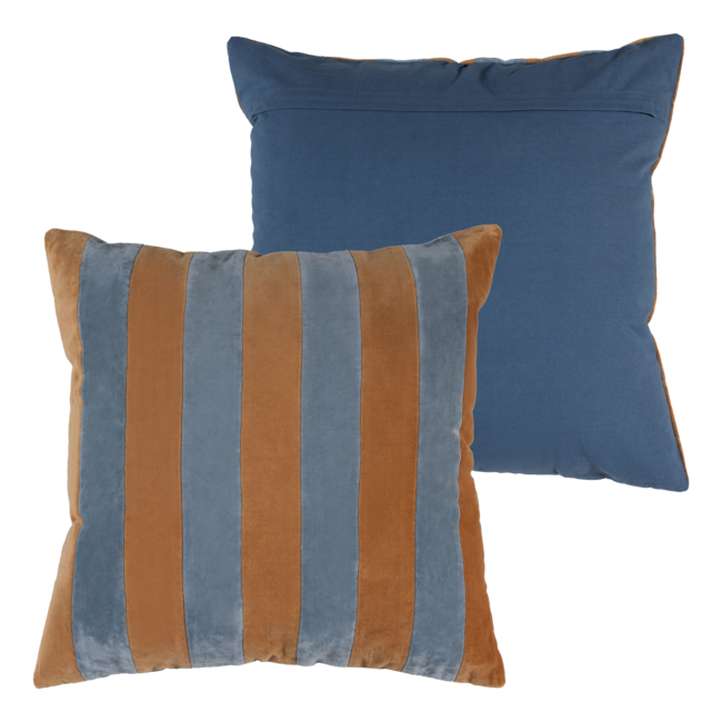 Woood Lira Kussens Blauw/Oranje - Set Van 4