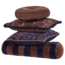 Woood Niva Kussens Bruin/Blauw - Set Van 4