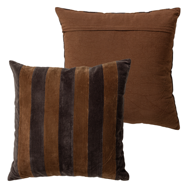 Woood Rela Kussens Bruin/Ecru - Set Van 4