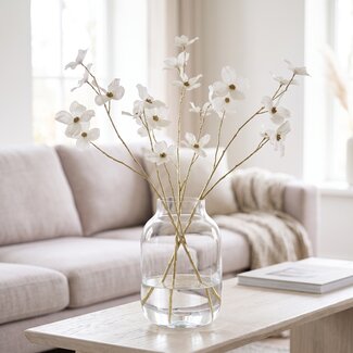 Countryfield Kunstbloem Sparkly Cornus S wit
