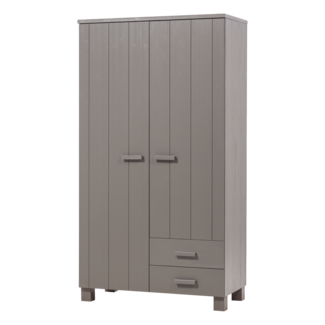 Woood Dennis Kast Met Laden Grenen Warmgrijs [FSC]