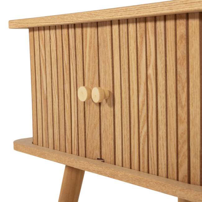 Woood Karri Nachtkastje Recht Mdf/Grenen Naturel [FSC]