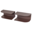 Woood Ovia Nachtkastje Links/Rechts Metaal Paars/Bruin - Set Van 2