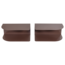 Woood Ovia Nachtkastje Links/Rechts Metaal Paars/Bruin - Set Van 2