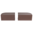 Woood Ovia Nachtkastje Links/Rechts Metaal Paars/Bruin - Set Van 2