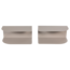 Woood Ovia Nachtkastje Links/Rechts Metaal Zand - Set Van 2